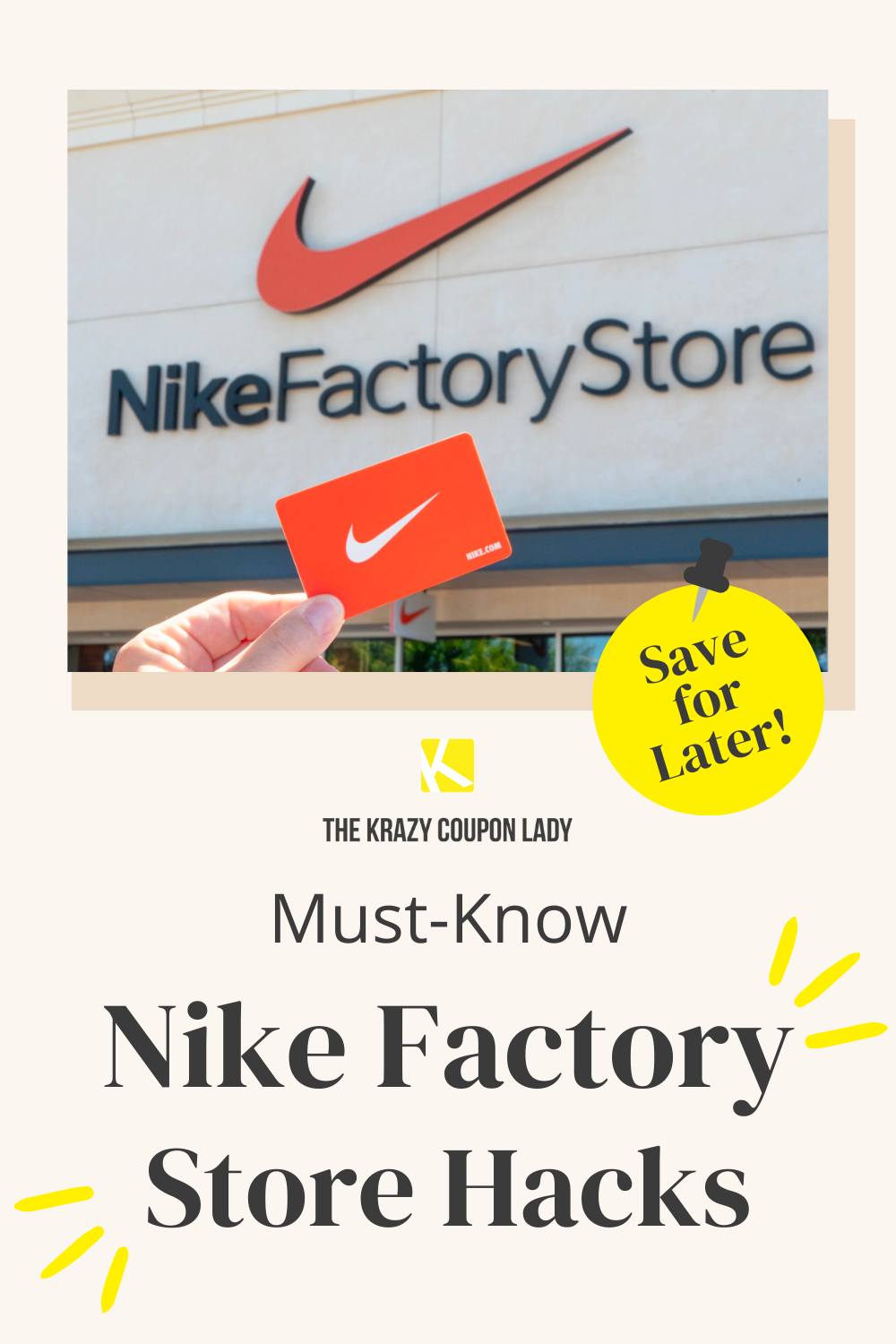 wekelijks syndroom binding Nike Factory Outlet Sale Tips to Help You Save on Kicks - The Krazy Coupon  Lady