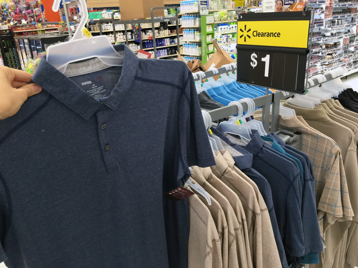 walmart polo shirts in store