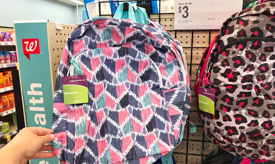 walgreens backpacks $3 2019