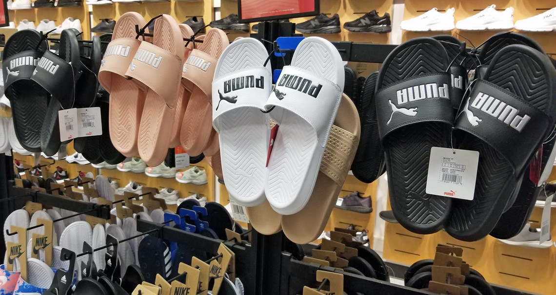 puma slides finish line