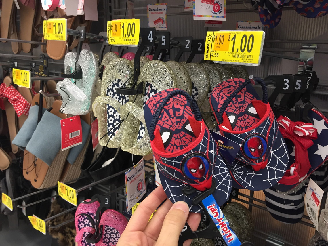 walmart boys flip flops