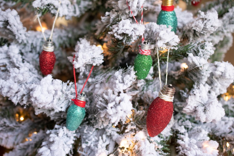 Glitter Ornaments 15 Dollar Store Christmas DIY Projects Anyone Can Do The 