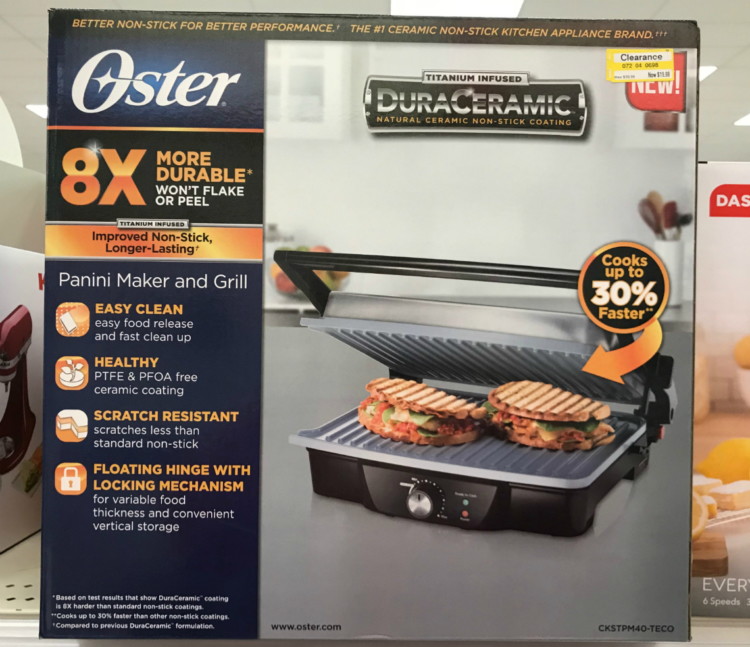Target Clearance Up To 70 Off Kitchenaid Cuisinart Ninja More Oster 3 In 1 Panini Maker And Indoor Grill 19 98 Reg 39 99 Dpci 072 04 0698
