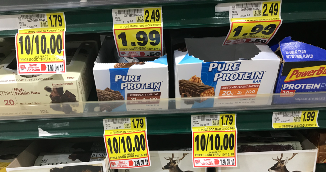 Pure Protein Bars Only 0 50 At Harris Teeter The Krazy Coupon