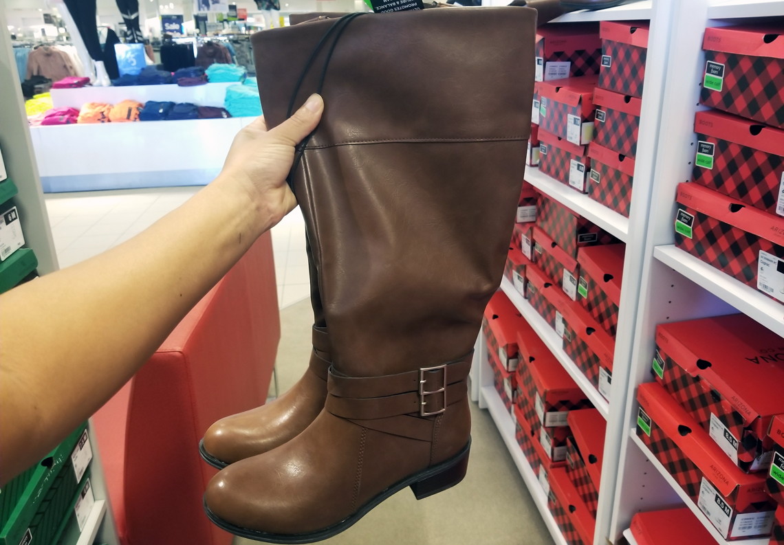 jcpenney womens leather boots