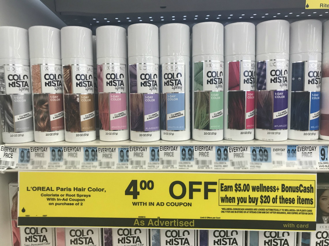 L'Oreal Colorista Spray, Only $5.74 at Rite Aid (Reg. $9.99)! - The