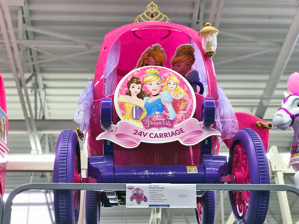 24v princess carriage ride on