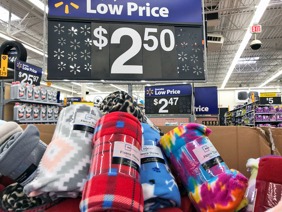 2.50 fleece blankets