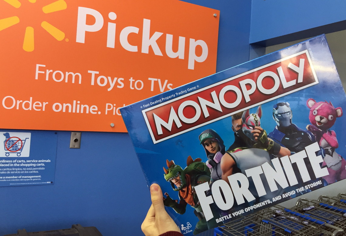 this might be one of the hottest toys this year given the popularity of the video game it has sold out twice since it was first released on walmart com - monopoly fortnite edition board game