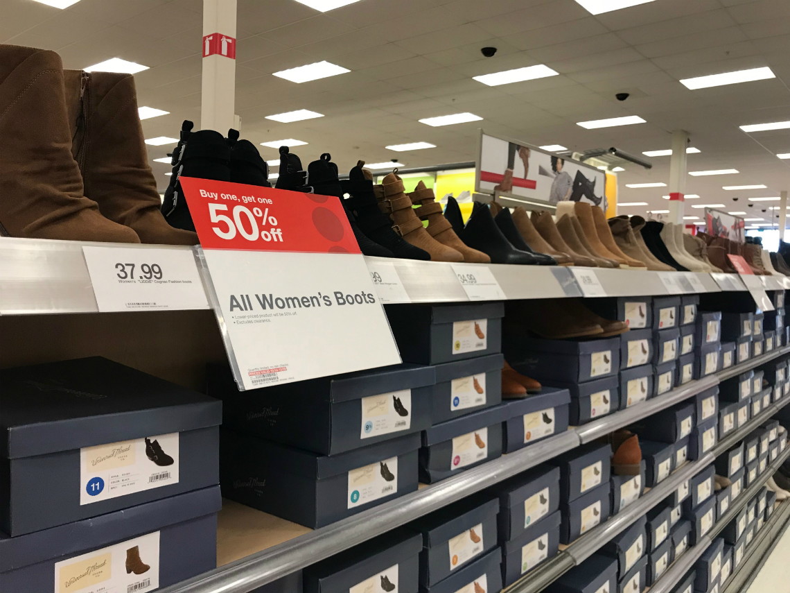 target women's boots clearance