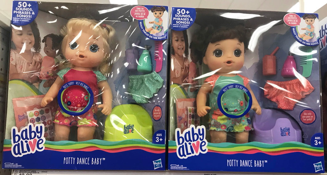 baby alive potty dance baby exclusive value pack