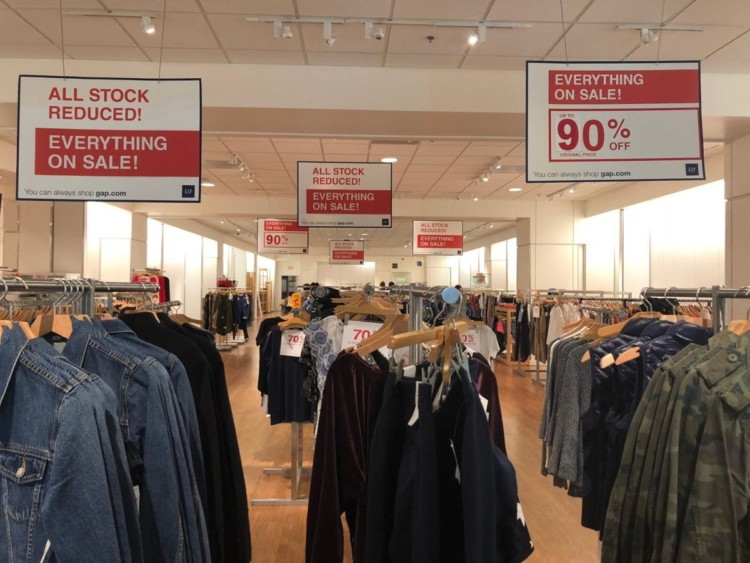 gap closing sale