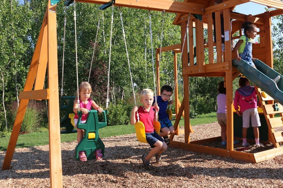 sandy cove wooden playset