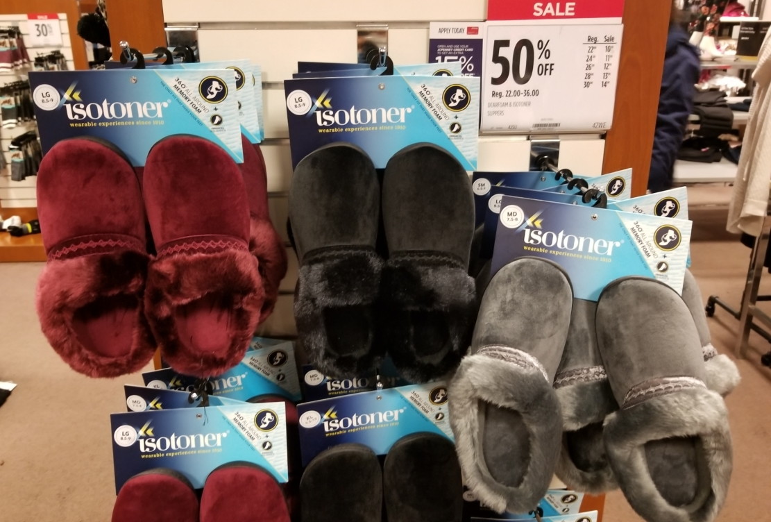 isotoner clog slippers