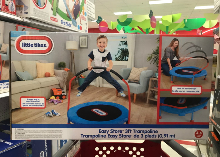 little tikes trampoline easy store