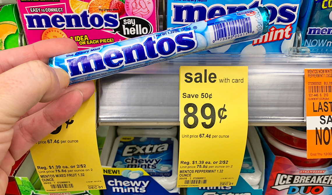 Mentos Chewy Mints, Only $0.64 at Walgreens! - The Krazy Coupon Lady