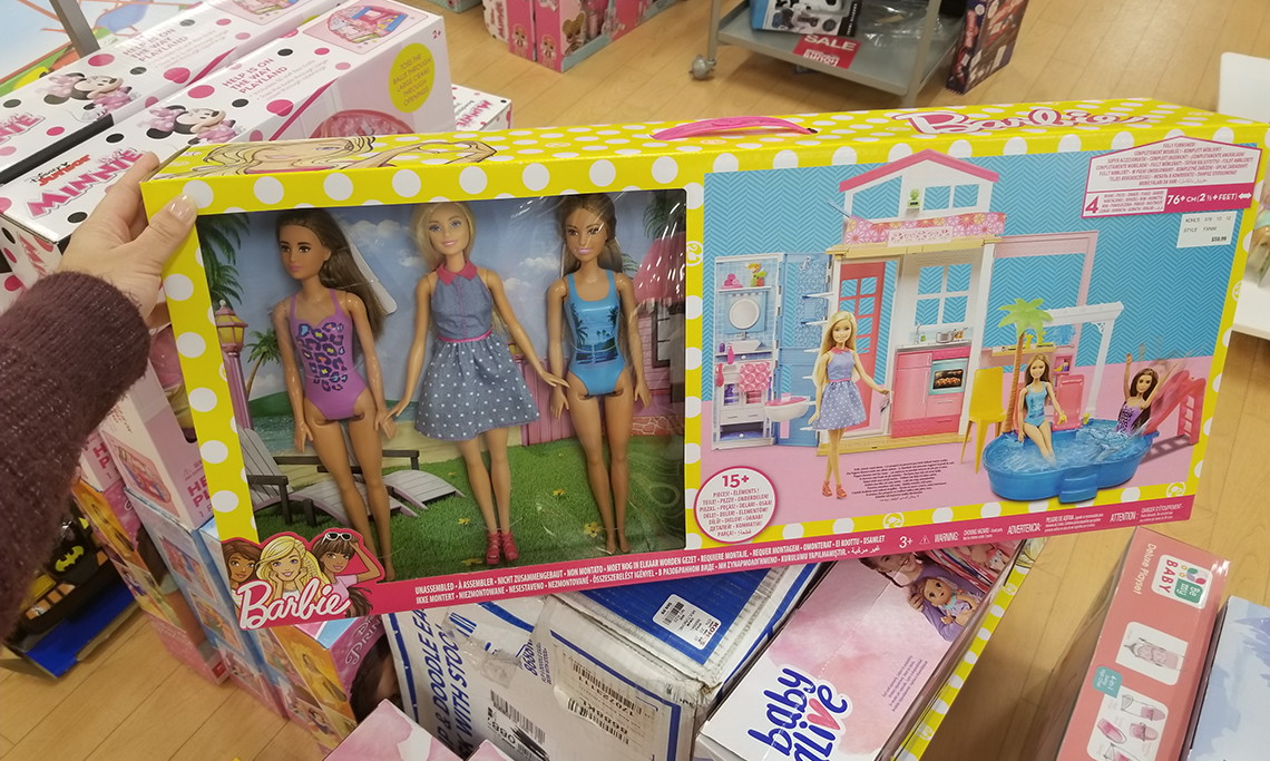 barbie glam house and doll set