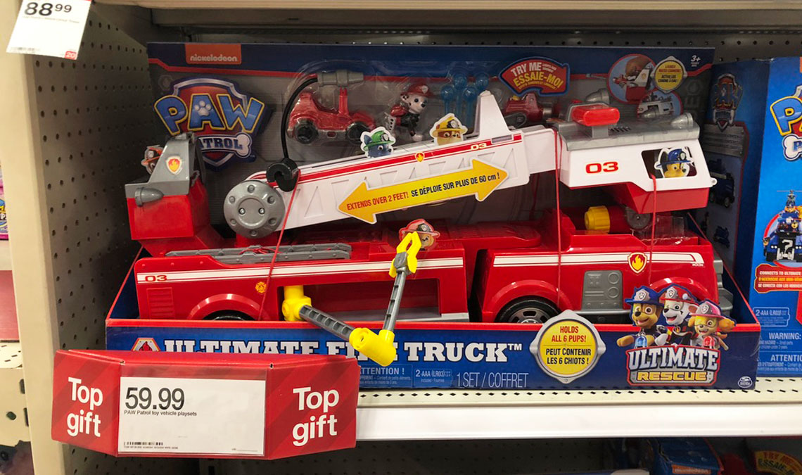 target paw patrol ultimate fire truck