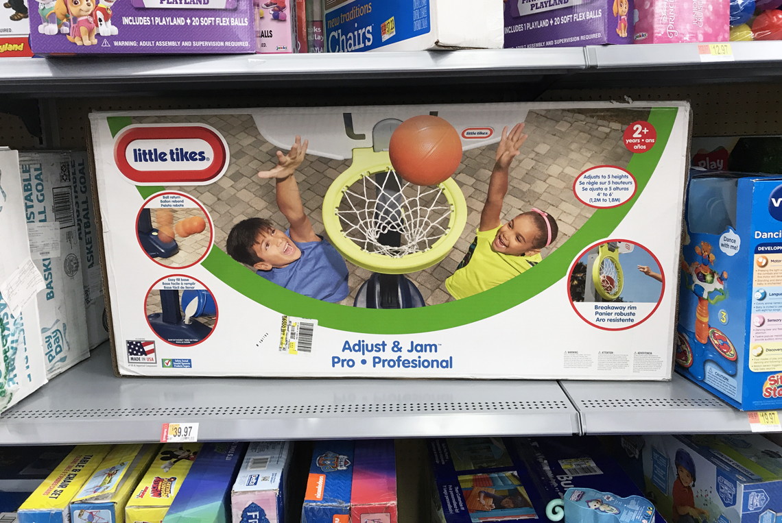 little tikes basketball hoop walmart