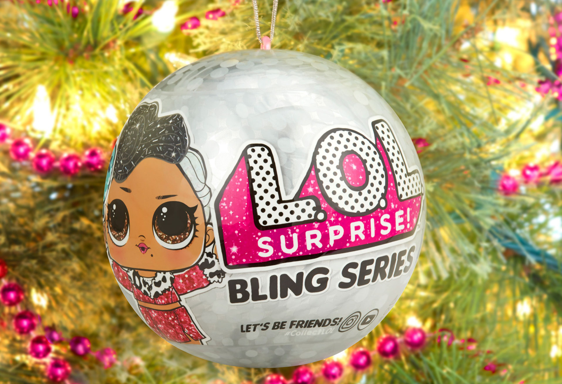 LOL Surprise Bling Series Holiday Doll Ball Christmas Ornament New 
