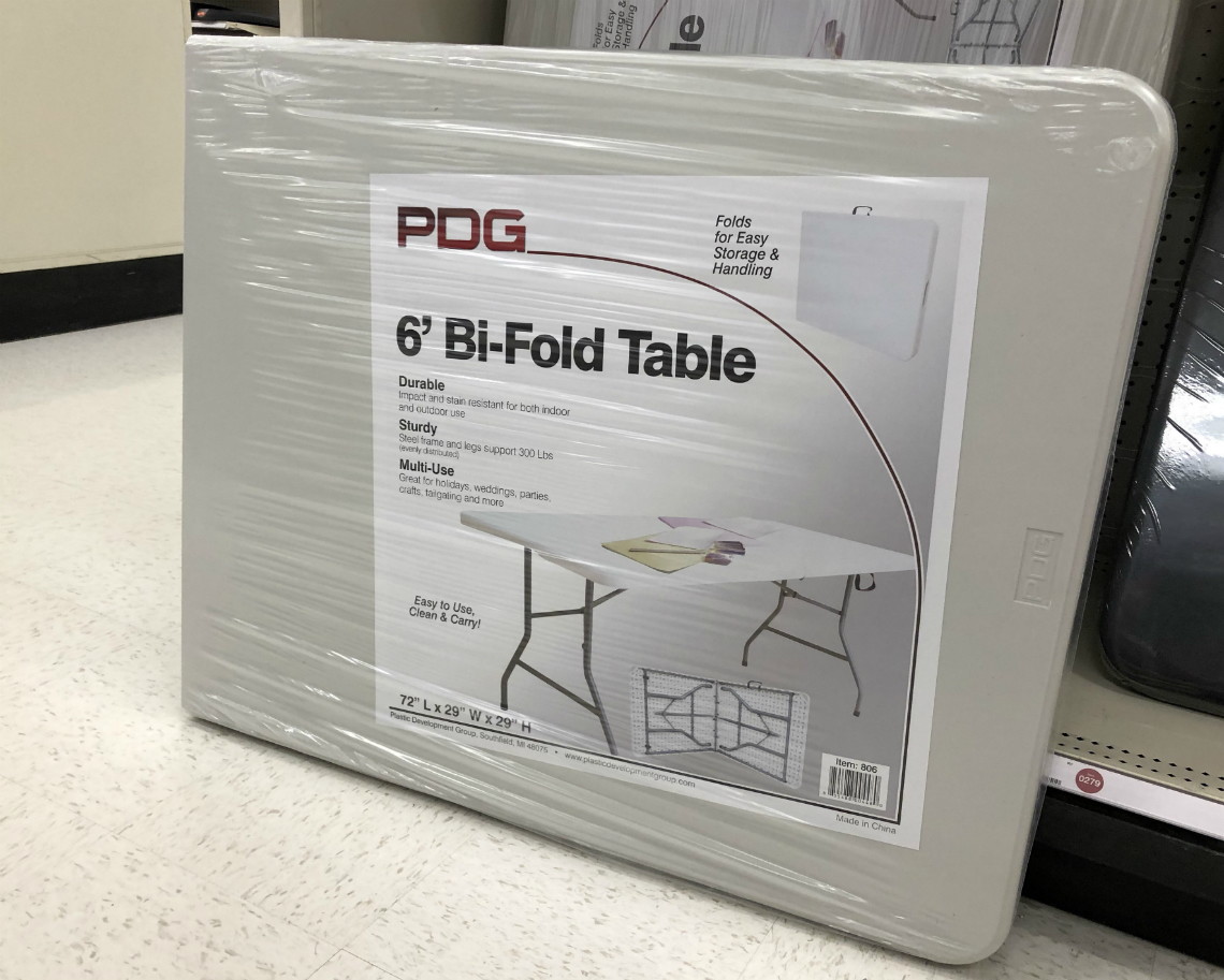 target folding banquet table