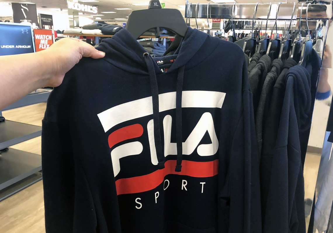 kohls fila hoodie