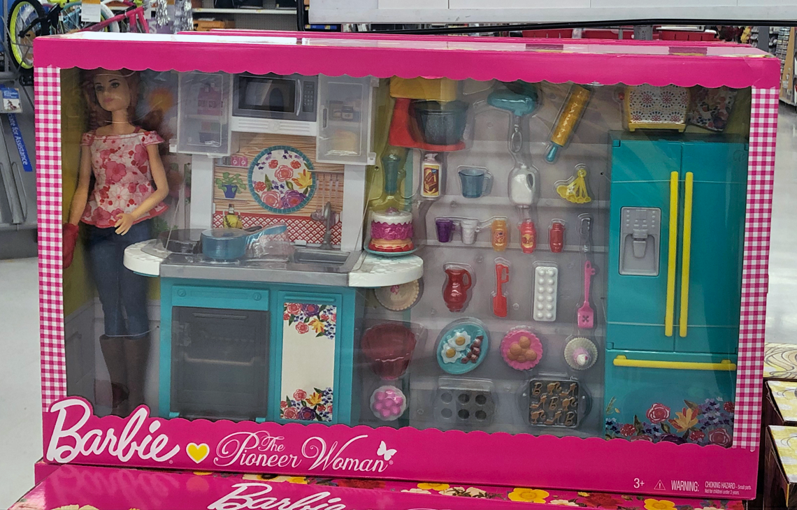 barbie pioneer woman kitchen set