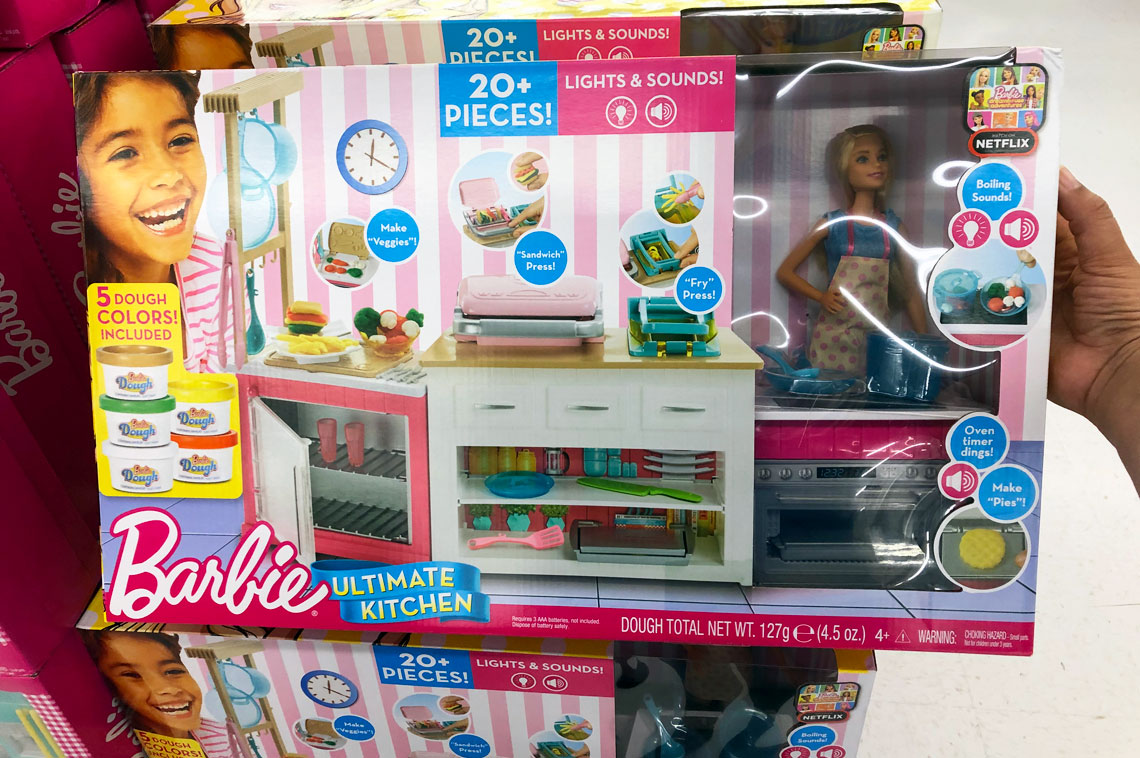 barbie ultimate kitchen with doll