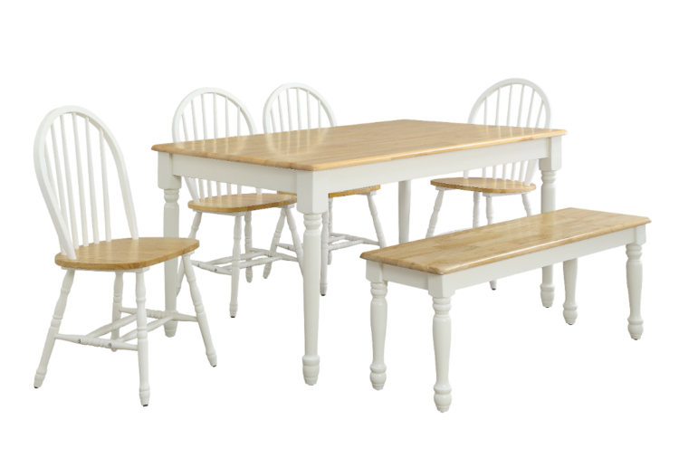 Better Homes Gardens Dining Furniture As Low 55 At 1 Better Homes Gardens Autumn Lane Farmhouse Dining Table White And Natural Reg 169 00 125 40 Free On Orders Of 35 Or