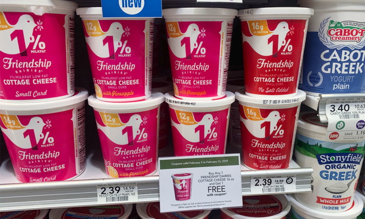 Friendship Dairies Cottage Cheese Only 0 20 At Publix The