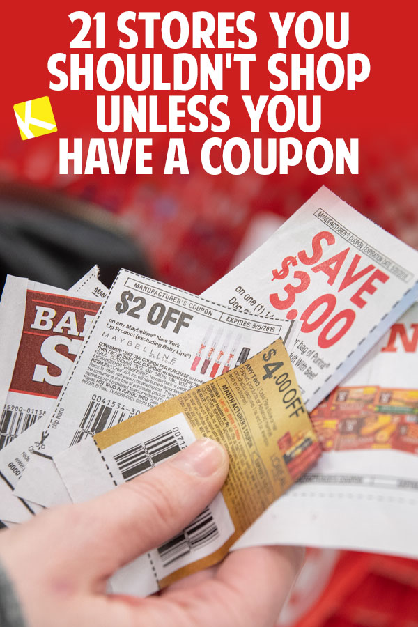 21 Stores You Shouldn T Shop Unless You Have A Coupon The Krazy Coupon Lady