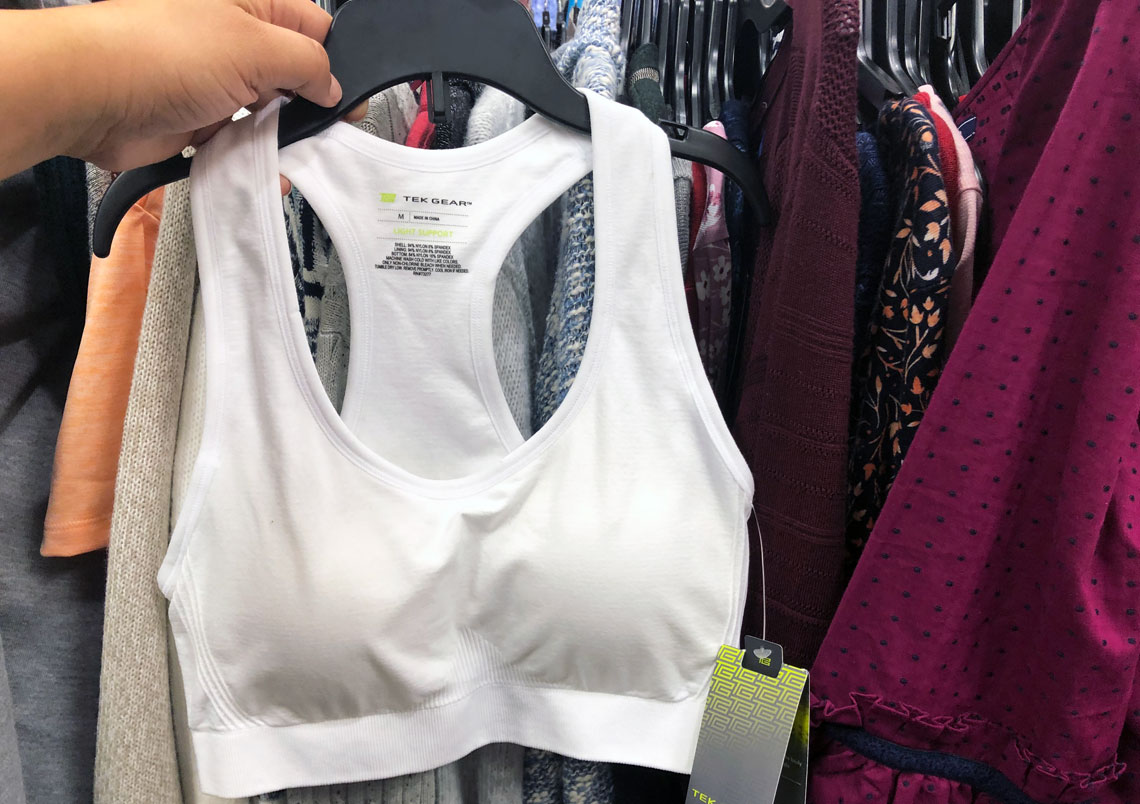 kohls tek gear sports bra