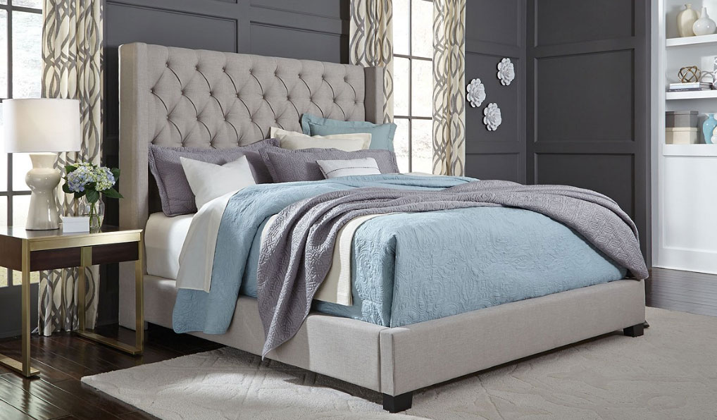 Save 200 On Monroe Upholstered Queen Bed At Macy S The Krazy Macys Bed 21819b 1 Monroe Upholstered Queen