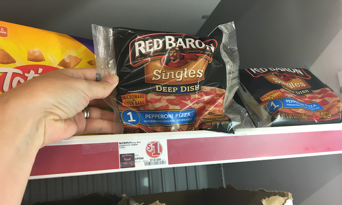 Red Baron Singles Deep Dish Pizzas Only 0 50 At Family Dollar Red Baron Singles Deep Dish Pizzas