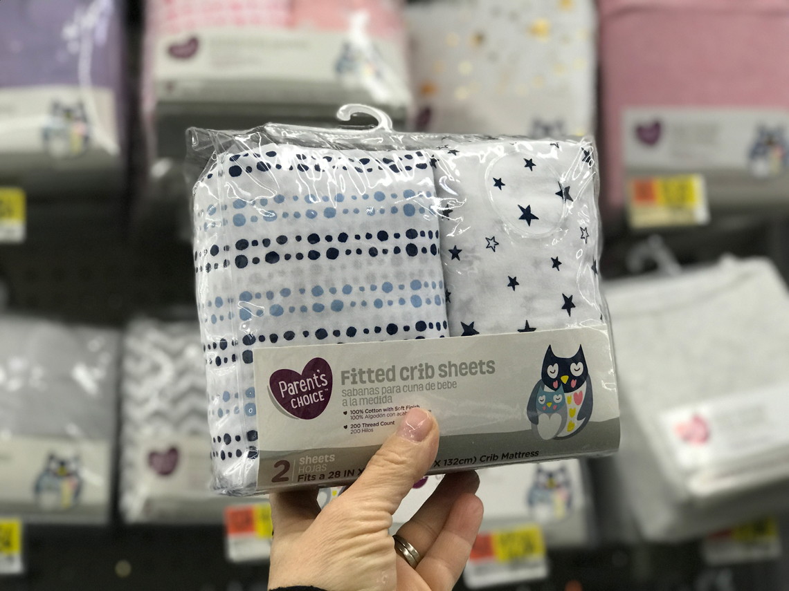walmart fitted crib sheets
