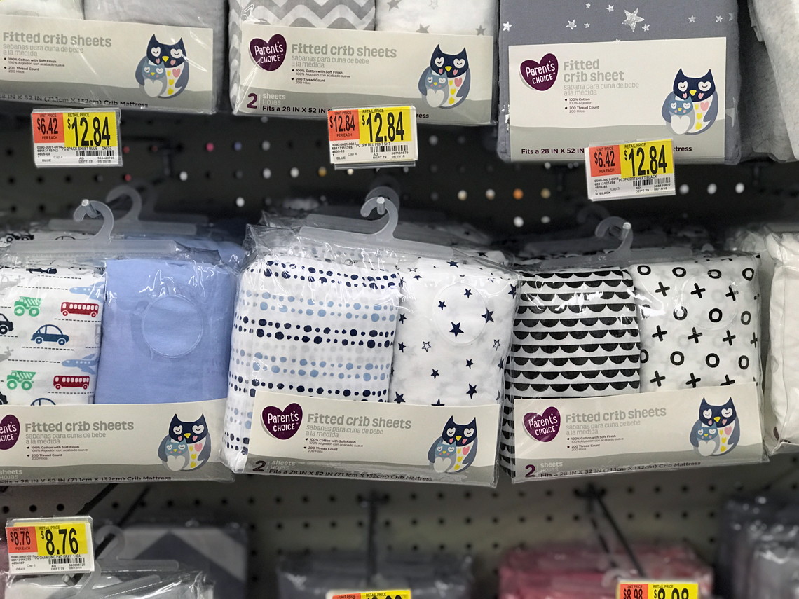 Parent S Choice Fitted Crib Sheets Only 6 42 Each At Walmart