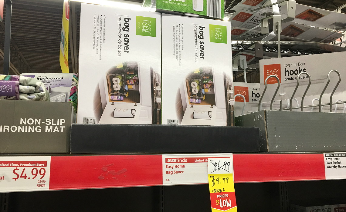 Easy Home Bag Saver Only 4 99 At Aldi The Krazy Coupon Lady