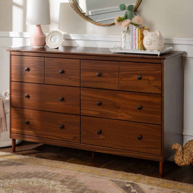 6 Drawer Solid Wood Dresser Only 295 Shipped The Krazy Coupon