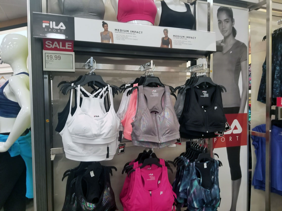 kohls fila sports bra