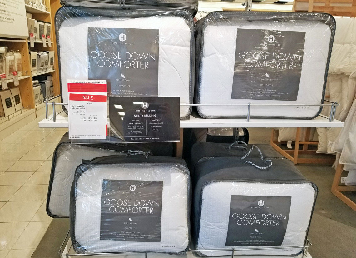 Hotel Collection Goose Down Comforter As Low As 100 At Macy S