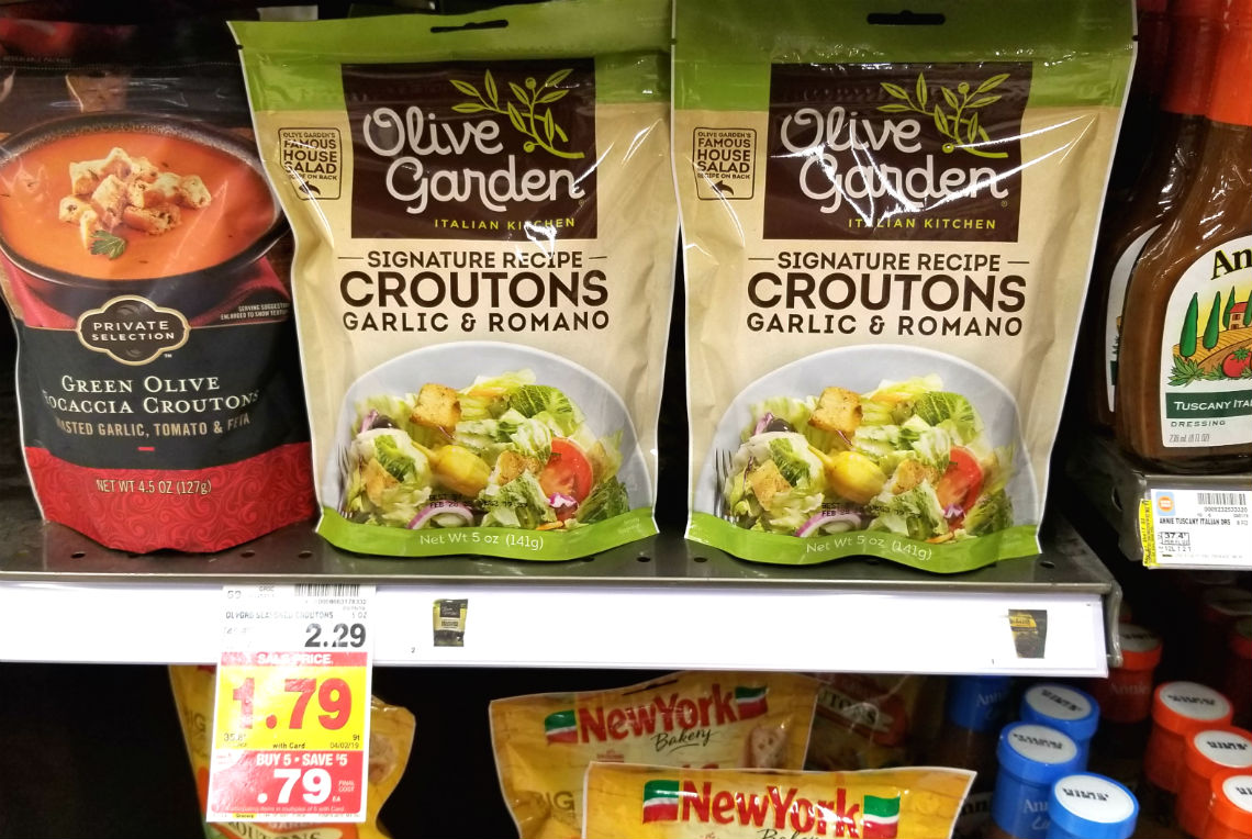 Use Your Phone Olive Garden Croutons Only 0 74 At Kroger The