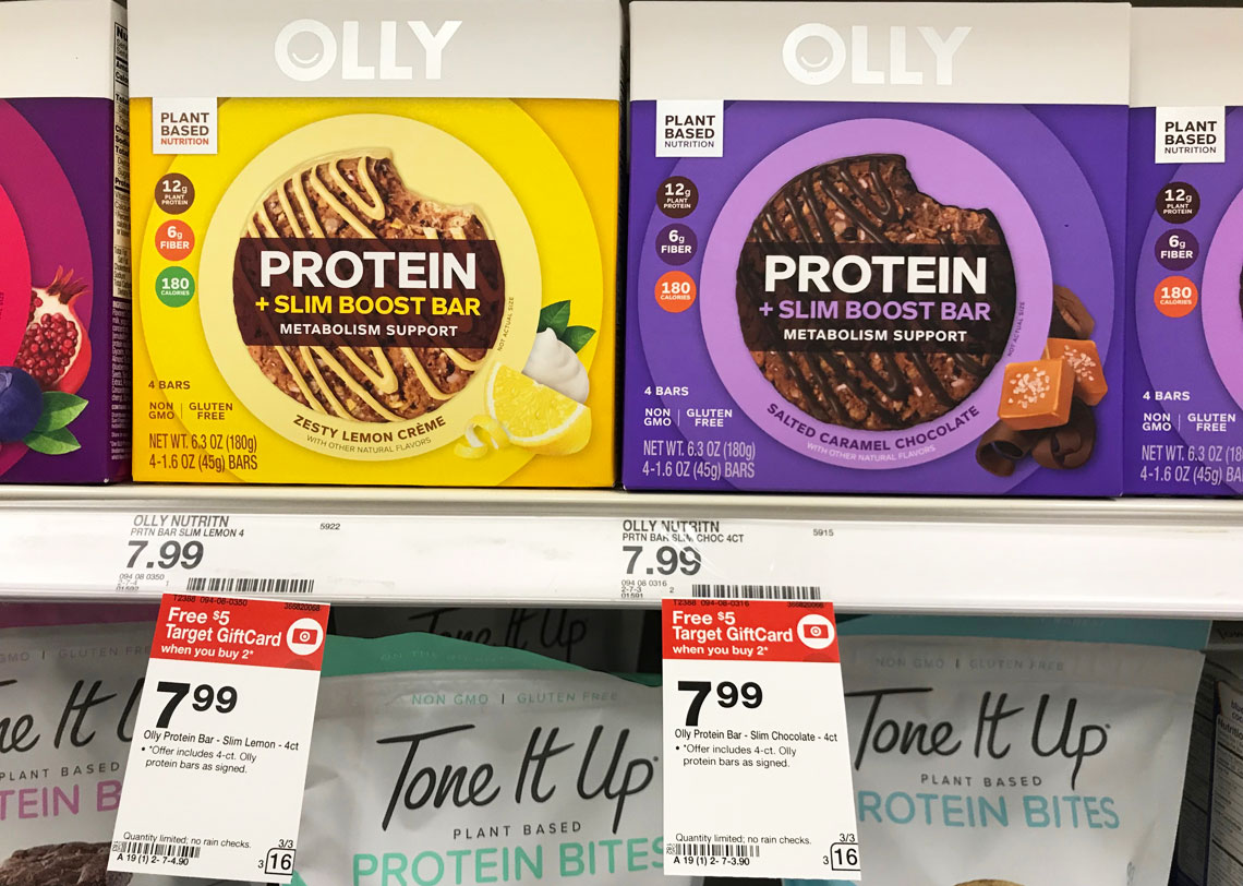 Olly Protein Bars, Only 3.24 at Target! The Krazy Coupon Lady