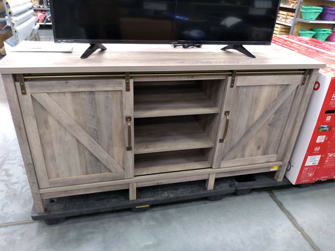 Farmhouse Tv Stands As Low As 155 At Walmart The Krazy Coupon