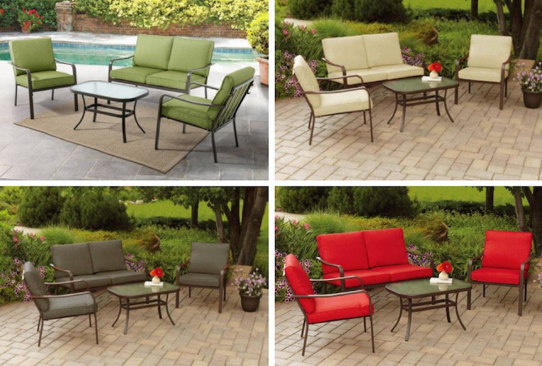 Mainstays Stanton 4 Piece Patio Set Only 196 At