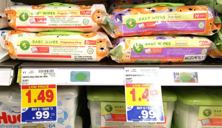 Comforts For Baby Wipes Only 0 91 At Kroger The Krazy Coupon Lady