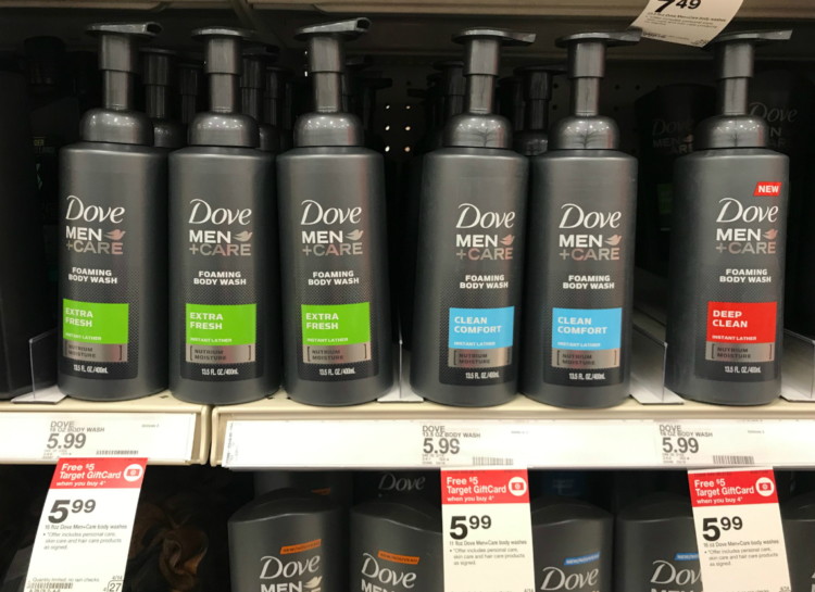 Dove Men+Care Foaming Body Wash, as Low as $0.69 at Target! - The Krazy Coupon Lady