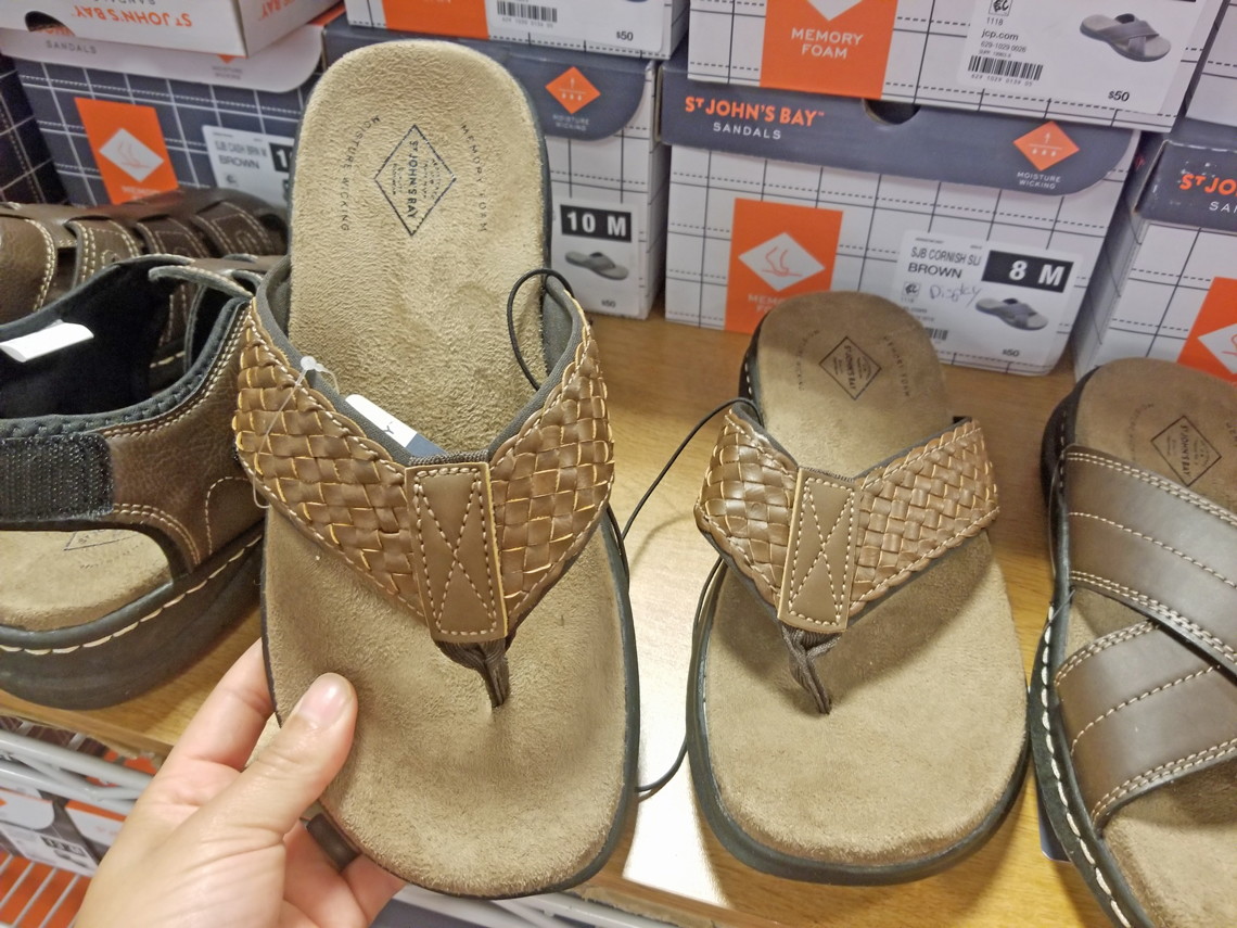 jcpenney mens sandals