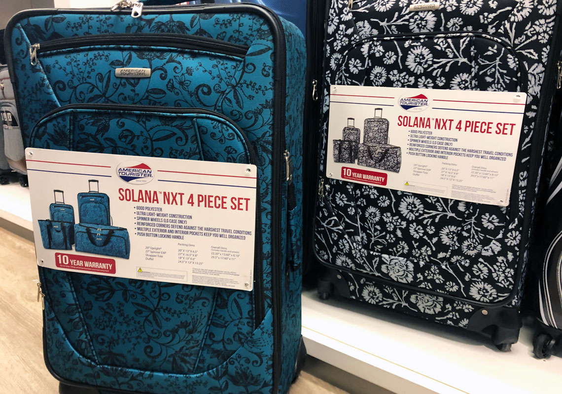 american tourister solana nxt 4 piece set