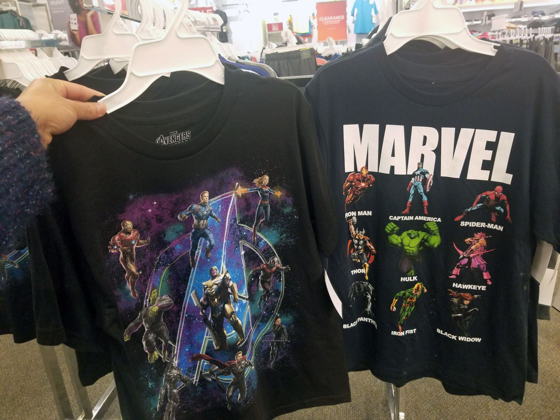 Avengers endgame store t shirt kohls