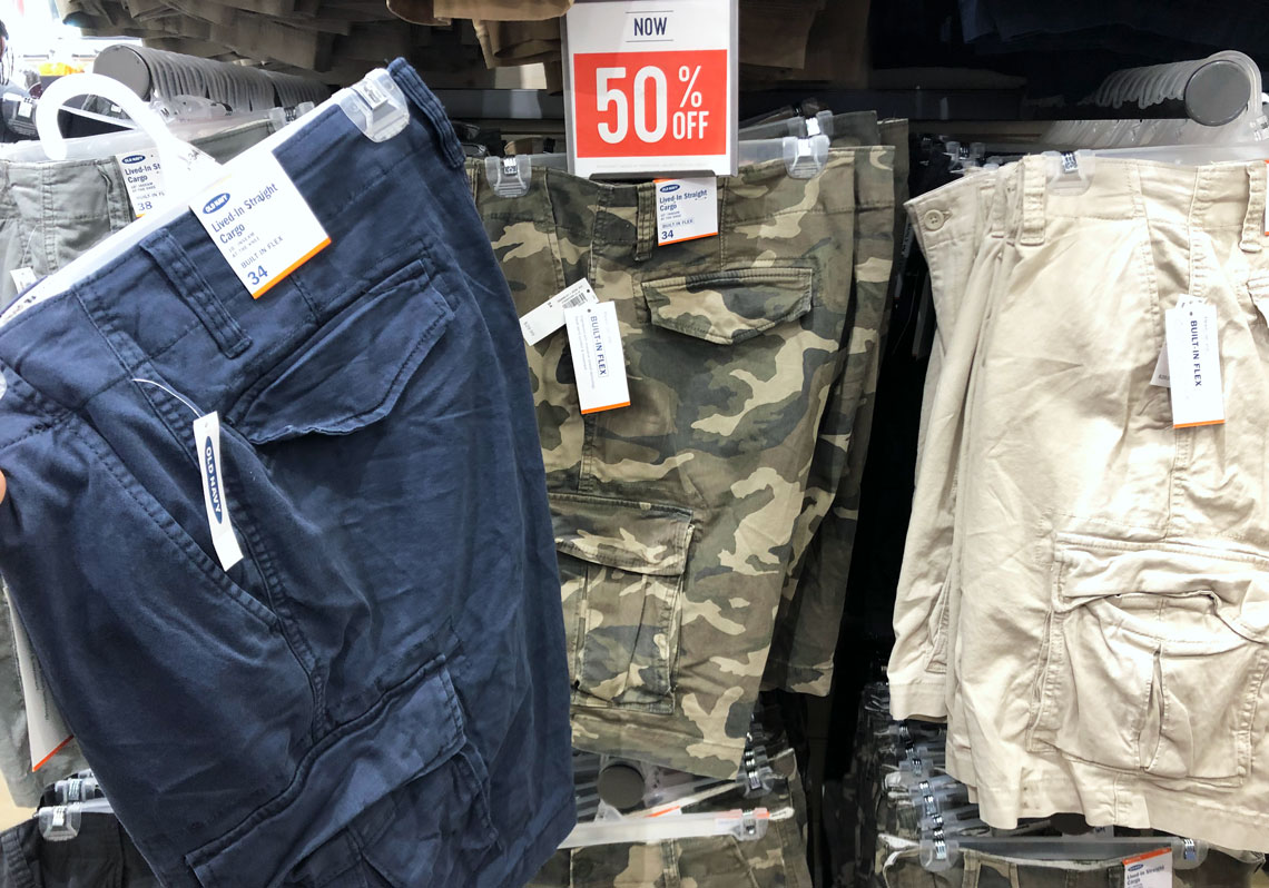 old navy mens cargo shorts